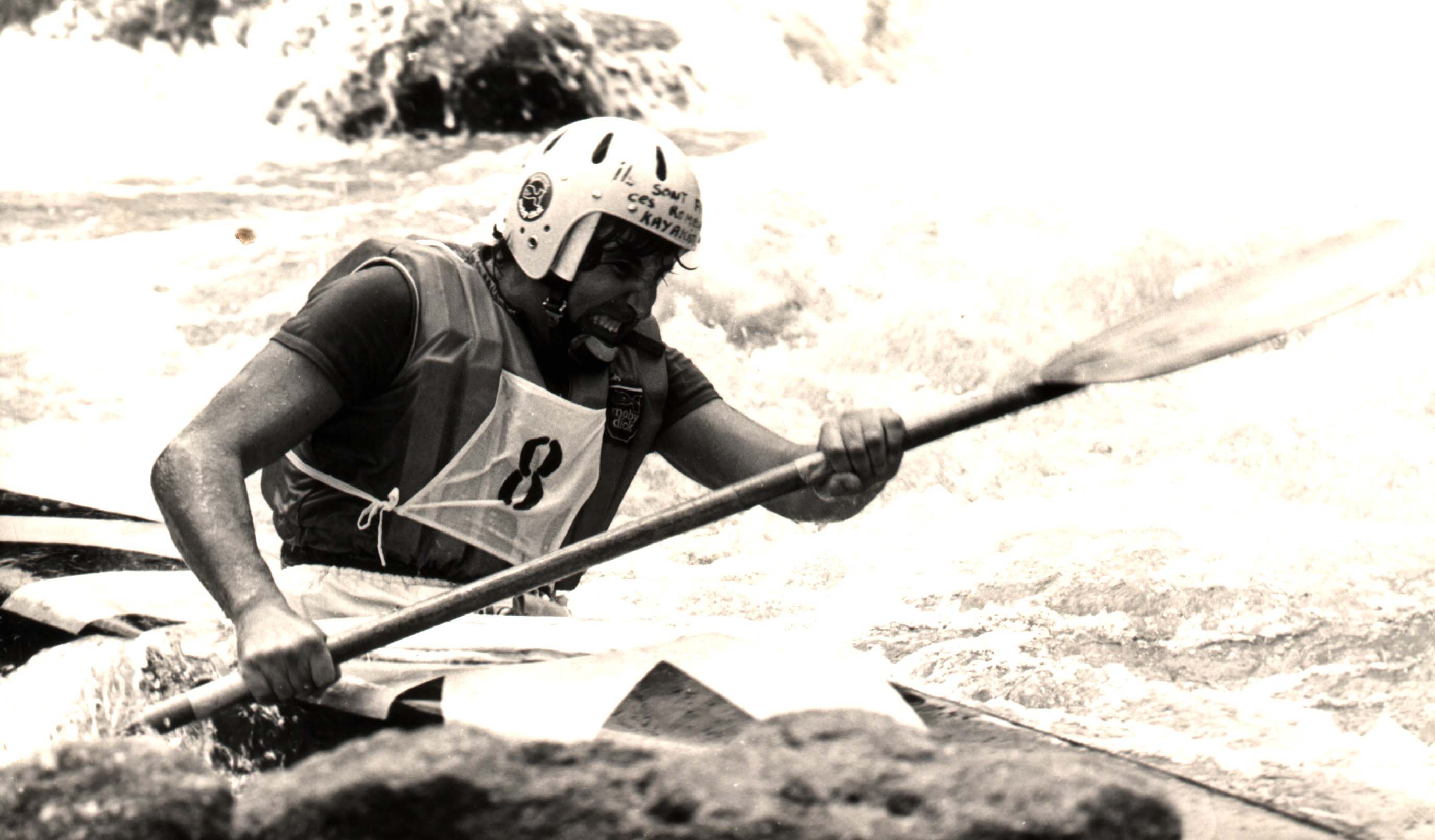 Bunny Kayak en pleine compétition