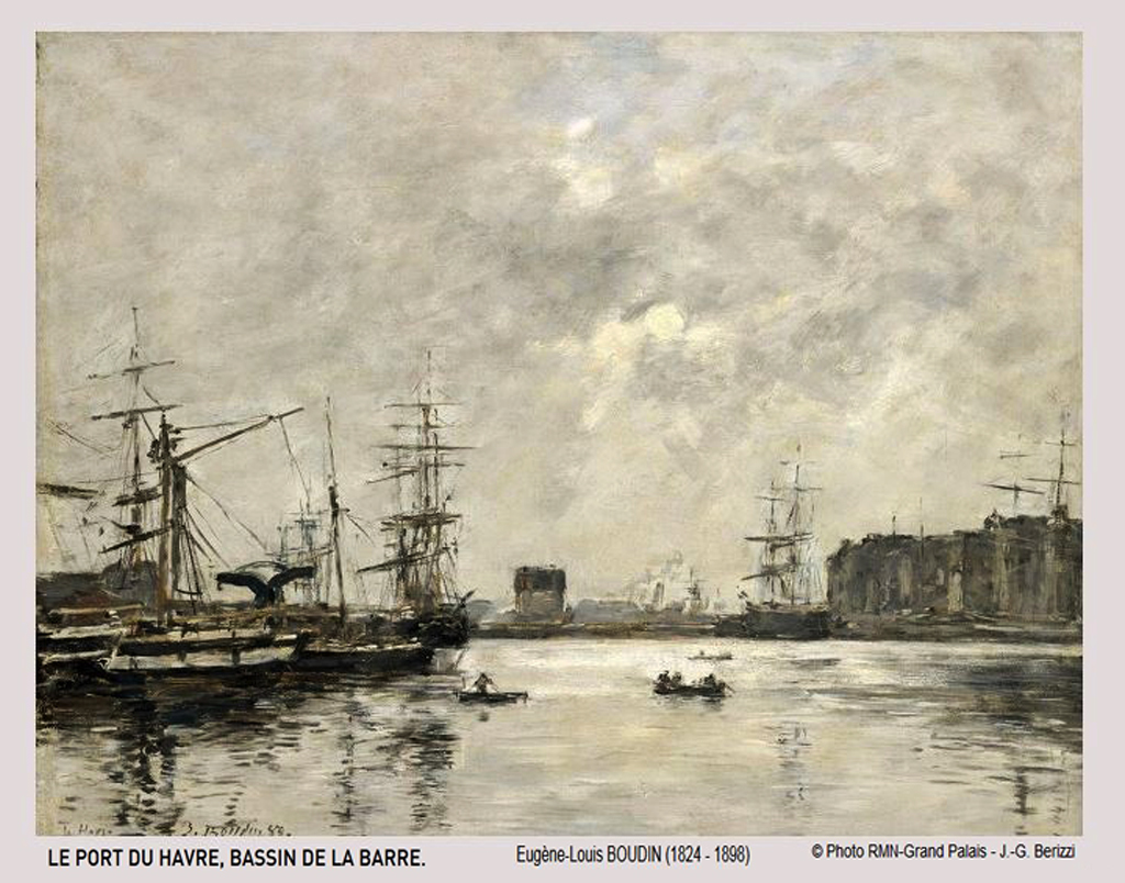 1.800 Le Port Du Havre Bassin De La Barre Louis Boudin