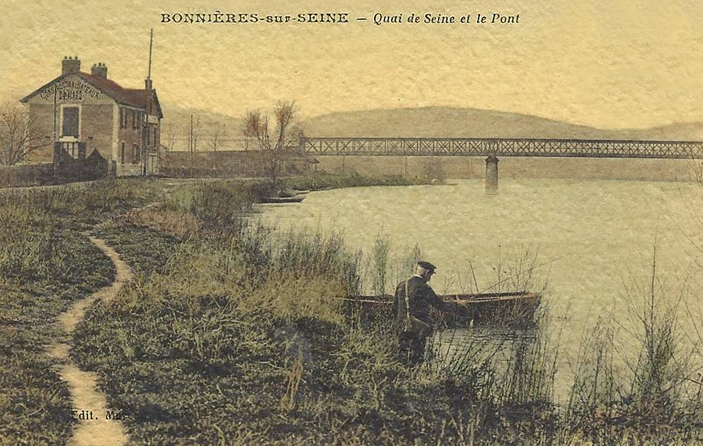 Bonniéres sur Seine Quai de Seine et le Pont